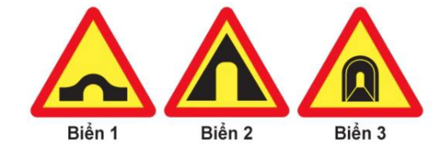 Hình minh họa Câu 376: Biển nào báo hiệu Cửa chui?