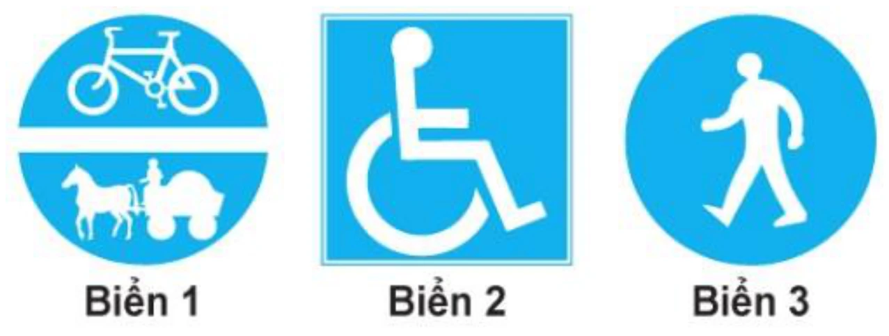 Hình minh họa Câu 452: Biển nào báo hiệu Nơi đỗ xe dành cho người khuyết tật?