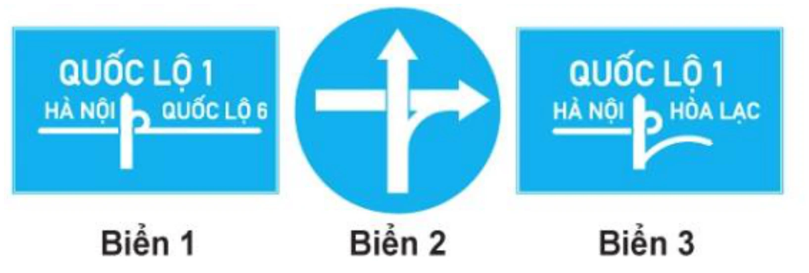 Hình minh họa Câu 457: Biển nào báo hiệu Cầu vượt liên thông?