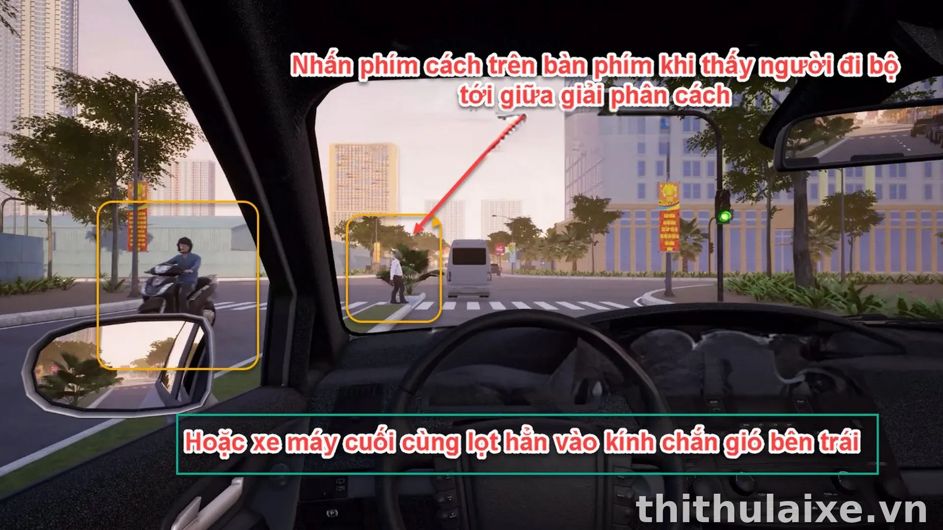 Tình Huống 002: Người đi bộ vượt đèn đỏ sang đường